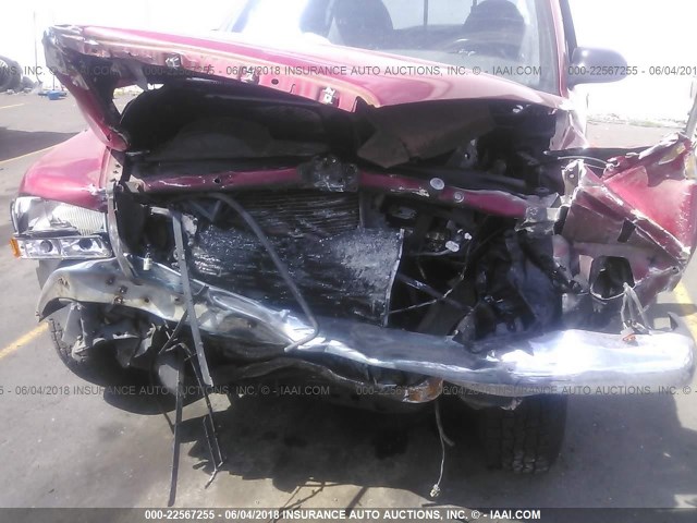 1B7GG23Y1VS244324 - 1997 DODGE DAKOTA RED photo 6