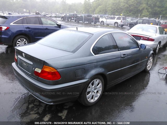 WBABM3346YJN84680 - 2000 BMW 323 CI GRAY photo 4