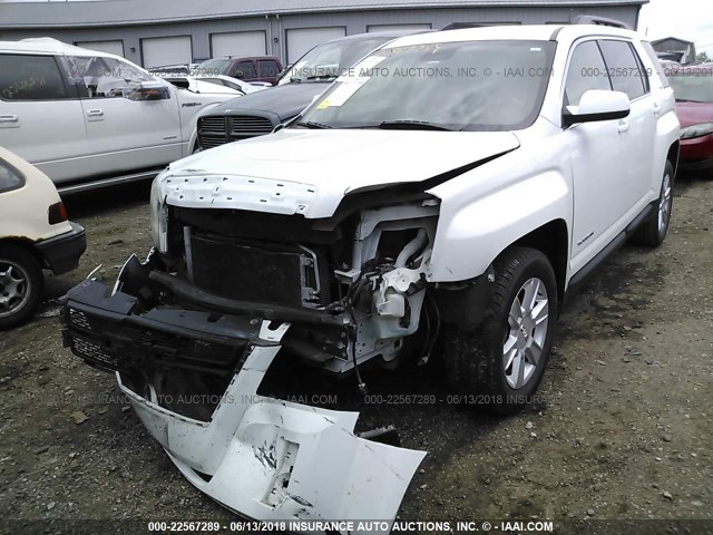 2GKALSEK7D6407445 - 2013 GMC TERRAIN SLE WHITE photo 2