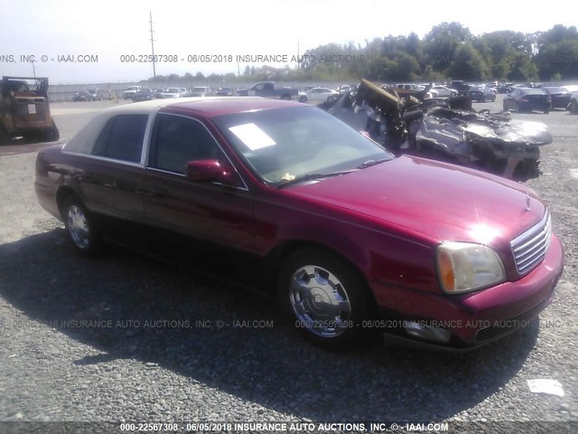 1G6KD54Y32U168398 - 2002 CADILLAC DEVILLE MAROON photo 1