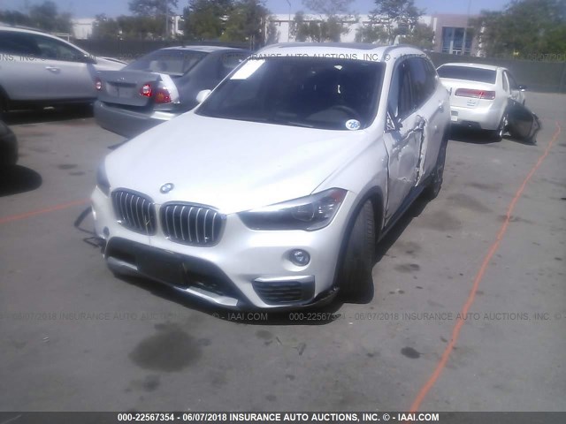 WBXHU7C38J5H42520 - 2018 BMW X1 SDRIVE28I WHITE photo 2