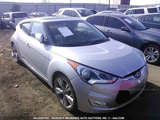 KMHTC6ADXGU259201 - 2016 HYUNDAI VELOSTER SILVER photo 1