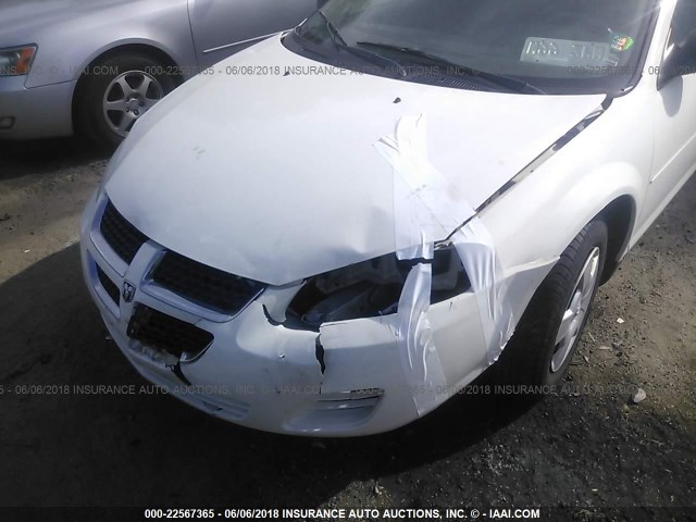 1B3EL46X95N546462 - 2005 DODGE STRATUS SXT WHITE photo 6