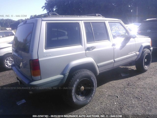 1J4FF48S0YL230812 - 2000 JEEP CHEROKEE SPORT GRAY photo 4