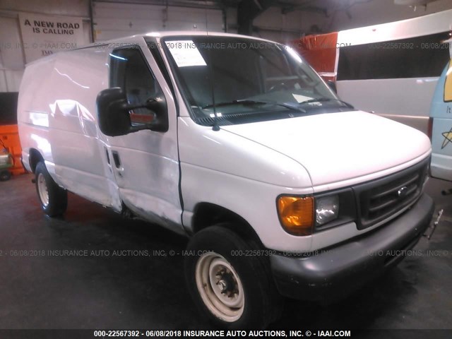 1FTNE24W97DA99776 - 2007 FORD ECONOLINE E250 VAN WHITE photo 1