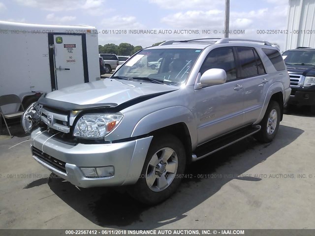 JTEBT17R930015087 - 2003 TOYOTA 4RUNNER LIMITED SILVER photo 2