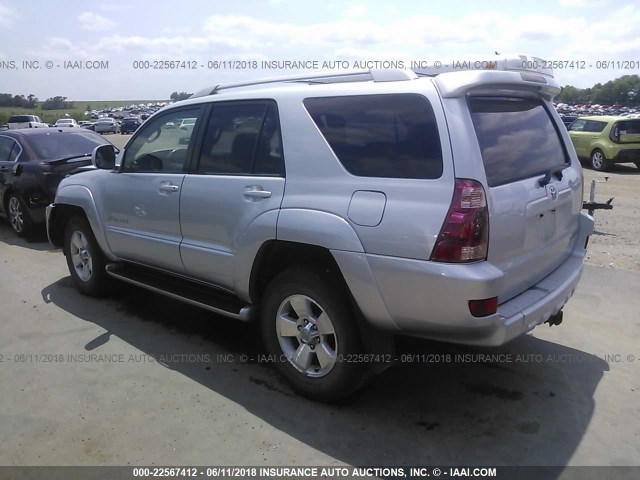 JTEBT17R930015087 - 2003 TOYOTA 4RUNNER LIMITED SILVER photo 3