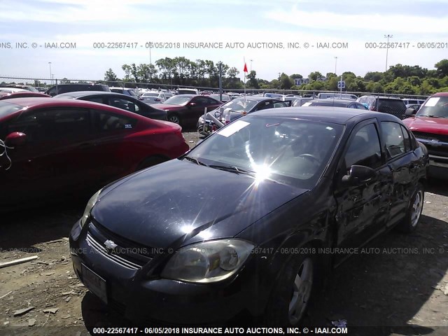 1G1AF5F59A7180065 - 2010 CHEVROLET COBALT 2LT BLACK photo 2