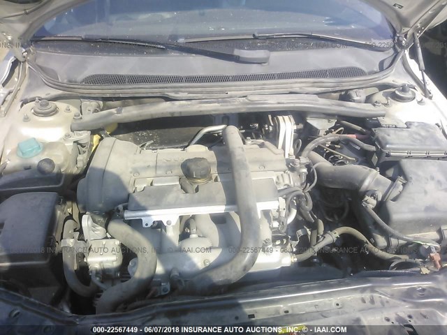 YV1RS592992735932 - 2009 VOLVO S60 2.5T SILVER photo 10