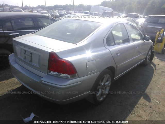YV1RS592992735932 - 2009 VOLVO S60 2.5T SILVER photo 4