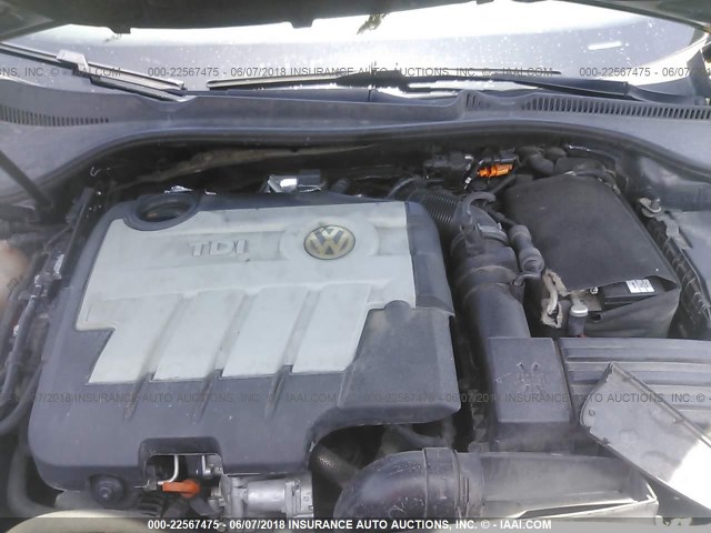 3VWRL71K39M162171 - 2009 VOLKSWAGEN JETTA TDI BLACK photo 10