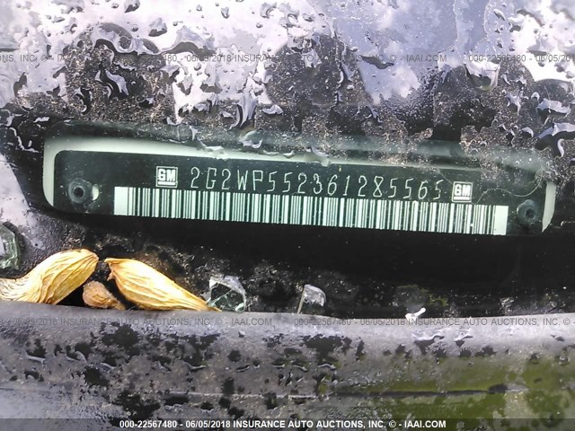 2G2WP552361285565 - 2006 PONTIAC GRAND PRIX WHITE photo 9