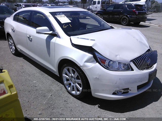 1G4GJ5G33DF195664 - 2013 BUICK LACROSSE TOURING WHITE photo 1