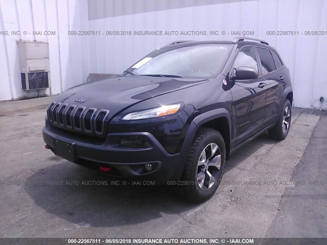 1C4PJMBS4GW337697 - 2016 JEEP CHEROKEE TRAILHAWK 黑色 照片 2