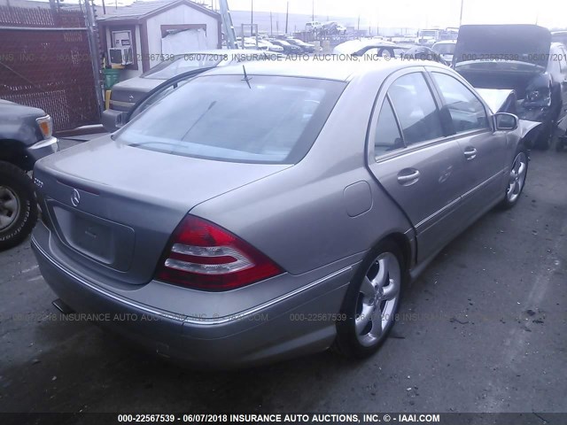 WDBRF52H26A852468 - 2006 MERCEDES-BENZ C GENERATION 2006 230 TAN photo 4