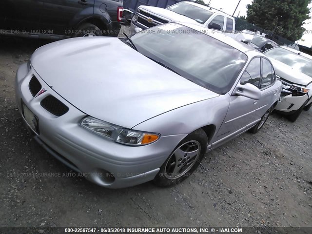 1G2WP52K01F272360 - 2001 PONTIAC GRAND PRIX GT SILVER photo 2