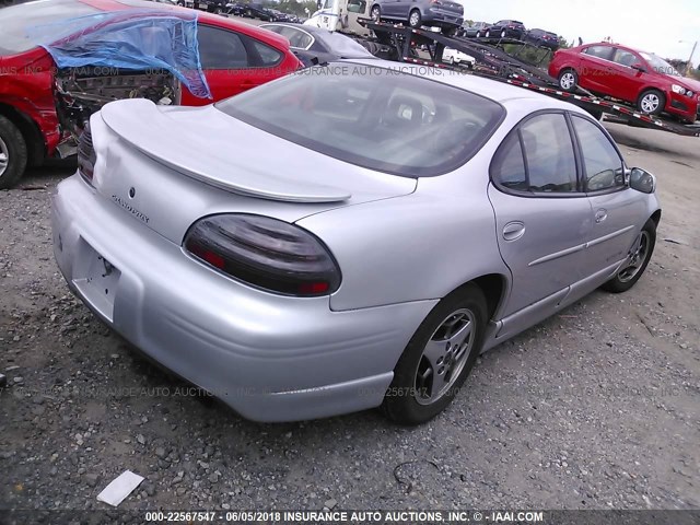 1G2WP52K01F272360 - 2001 PONTIAC GRAND PRIX GT SILVER photo 4