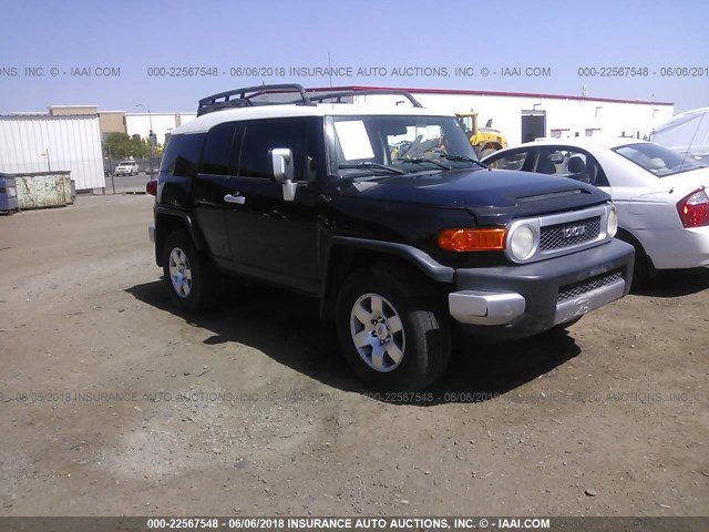 JTEBU11F970084850 - 2007 TOYOTA FJ CRUISER BLACK photo 1