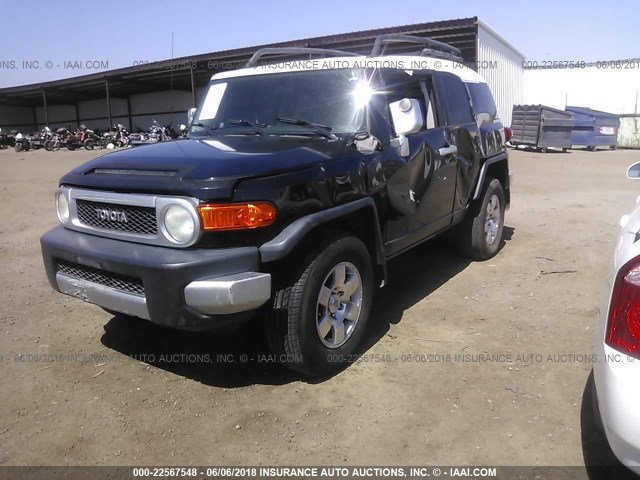 JTEBU11F970084850 - 2007 TOYOTA FJ CRUISER BLACK photo 2