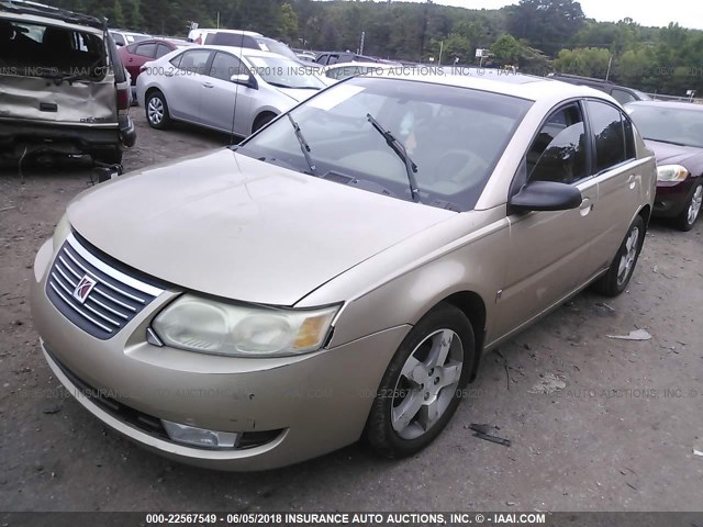 1G8AL58B36Z186680 - 2006 SATURN ION LEVEL 3 GOLD photo 2