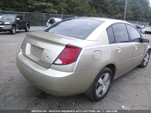 1G8AL58B36Z186680 - 2006 SATURN ION LEVEL 3 GOLD photo 4