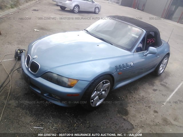 4USCH7323WLE07245 - 1998 BMW Z3 1.9 BLUE photo 2