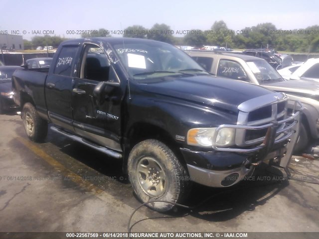 1D7KU28D14J118676 - 2004 DODGE RAM 2500 ST/SLT BLACK photo 1