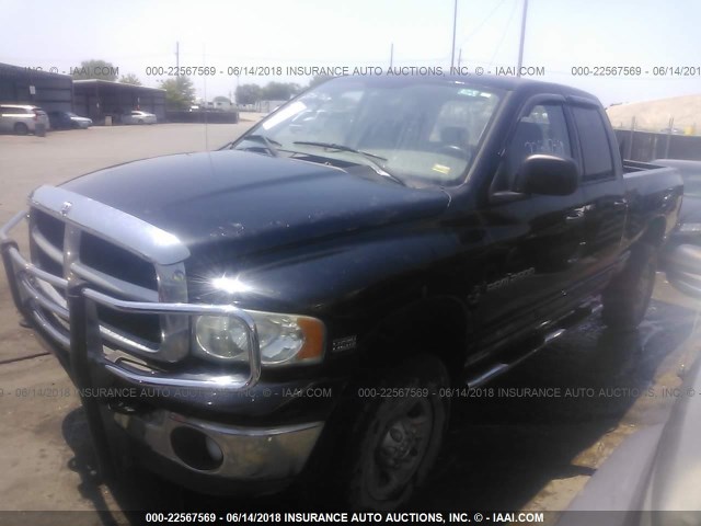 1D7KU28D14J118676 - 2004 DODGE RAM 2500 ST/SLT BLACK photo 2