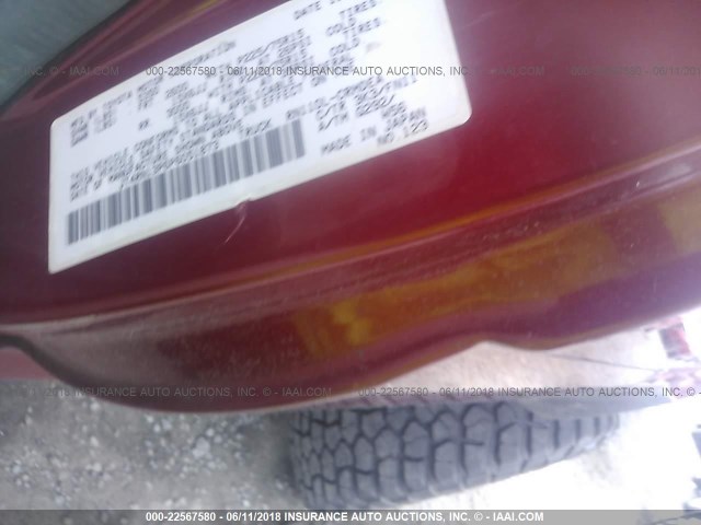 JT4RN13P6P6051873 - 1993 TOYOTA PICKUP 1/2 TON EX LONG WHLBSE DX RED photo 9