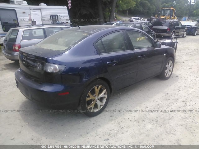 JM1BK32G891221352 - 2009 MAZDA 3 I Navy photo 4