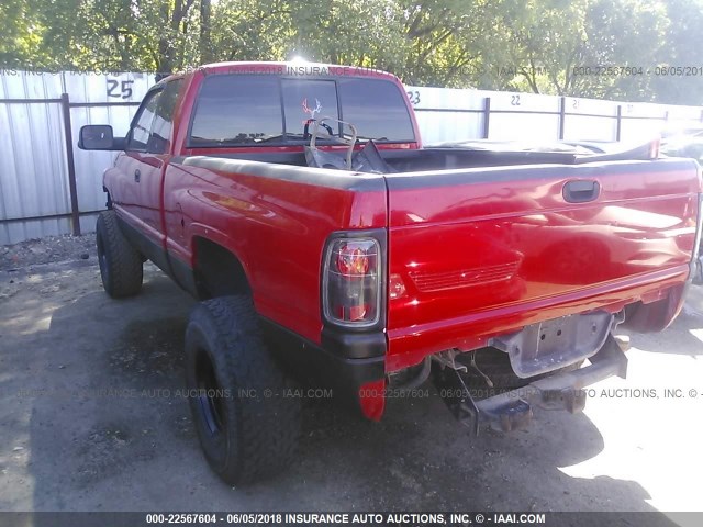 1B7KF23W1YJ139949 - 2000 DODGE RAM 2500 RED photo 3