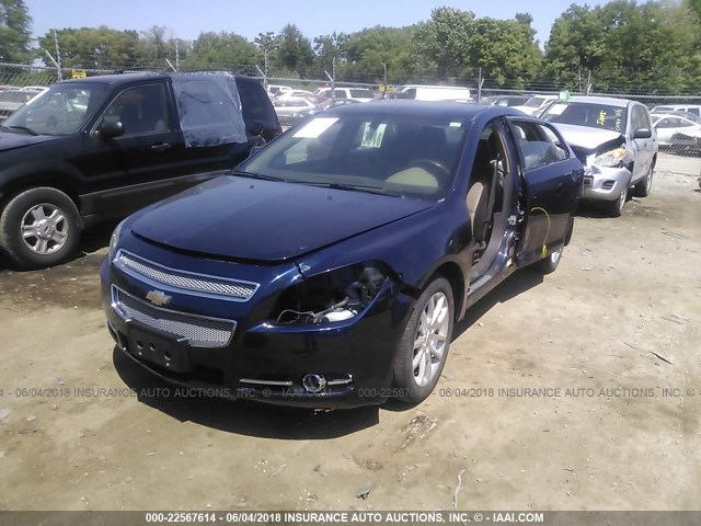 1G1ZK57B19F194367 - 2009 CHEVROLET MALIBU LTZ BLUE photo 2