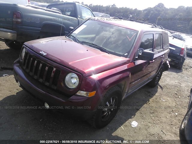 1C4NJPBAXED690681 - 2014 JEEP PATRIOT SPORT RED photo 2