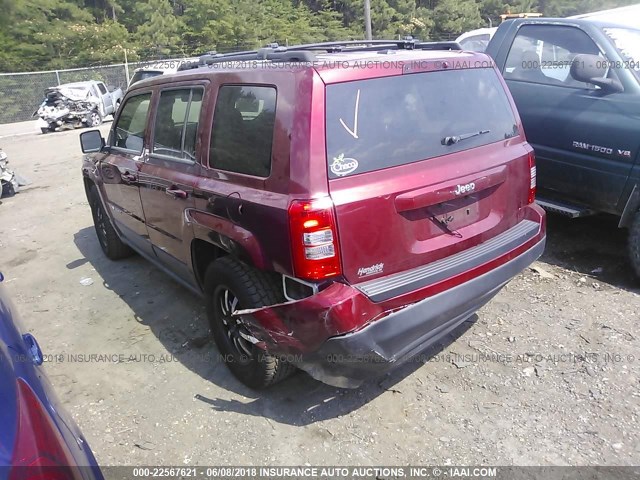 1C4NJPBAXED690681 - 2014 JEEP PATRIOT SPORT RED photo 3