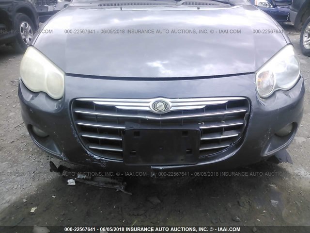 1C3EL55R54N399924 - 2004 CHRYSLER SEBRING LXI GRAY photo 6