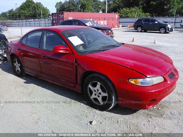 1G2WP52K2VF224736 - 1997 PONTIAC GRAND PRIX GT RED photo 1