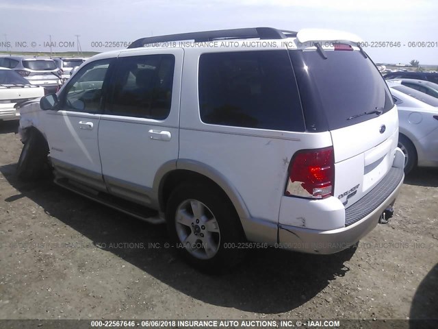 1FMZU74W45UA85276 - 2005 FORD EXPLORER EDDIE BAUER WHITE photo 3