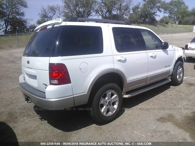 1FMZU74W45UA85276 - 2005 FORD EXPLORER EDDIE BAUER WHITE photo 4