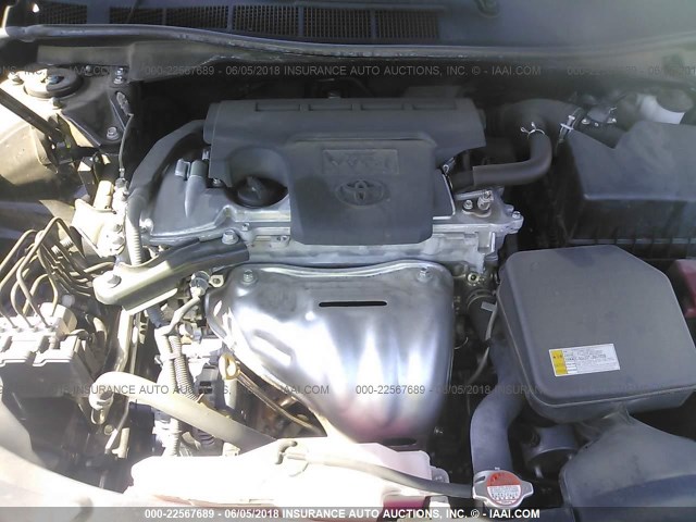 4T1BF1FK6GU535581 - 2016 TOYOTA CAMRY LE/XLE/SE/XSE BLACK photo 10