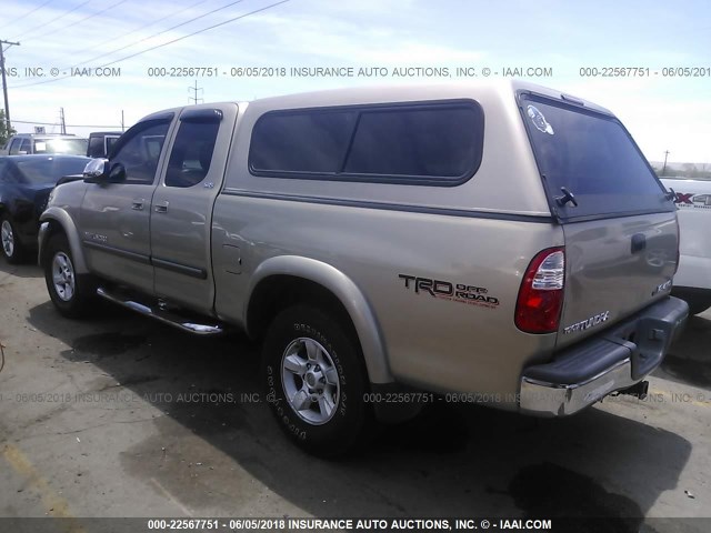 5TBBT44195S465013 - 2005 TOYOTA TUNDRA ACCESS CAB SR5 GOLD photo 3