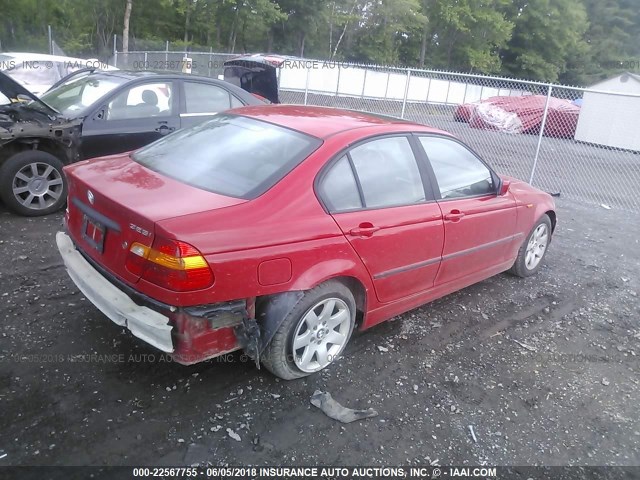 WBAAZ33424KP90466 - 2004 BMW 325 IS SULEV RED photo 4