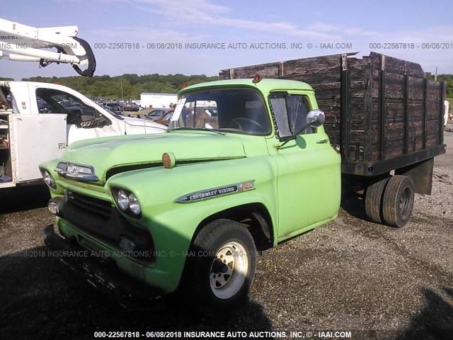 A59S103389 - 1959 CHEVROLET VIKING  GREEN photo 2