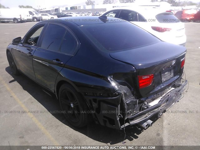 WBA3C1C54EK112939 - 2014 BMW 328 I SULEV BLACK photo 3