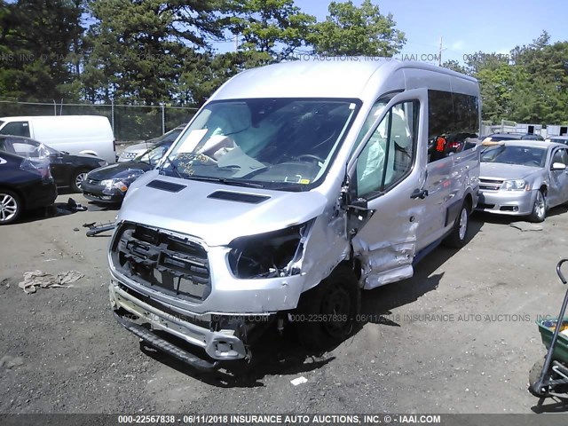 1FBAX2CG5FKA75640 - 2015 FORD TRANSIT T-350 ვერცხლისფერი ფოტო 2