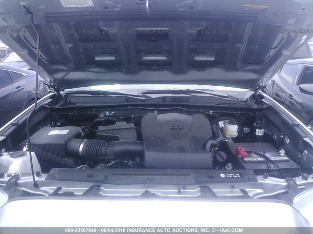 3TMCZ5AN0JM132491 - 2018 TOYOTA TACOMA DBL CAB/SR/TRDSPT/OR/PRO Gümüş foto 10