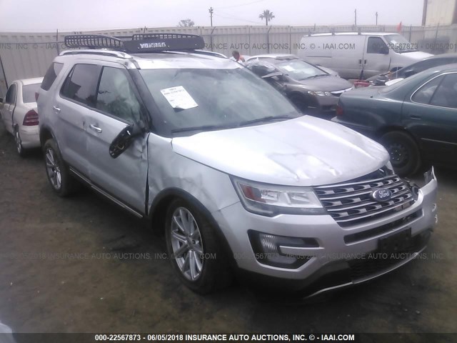 1FM5K8F83GGC14179 - 2016 FORD EXPLORER LIMITED SILVER photo 1