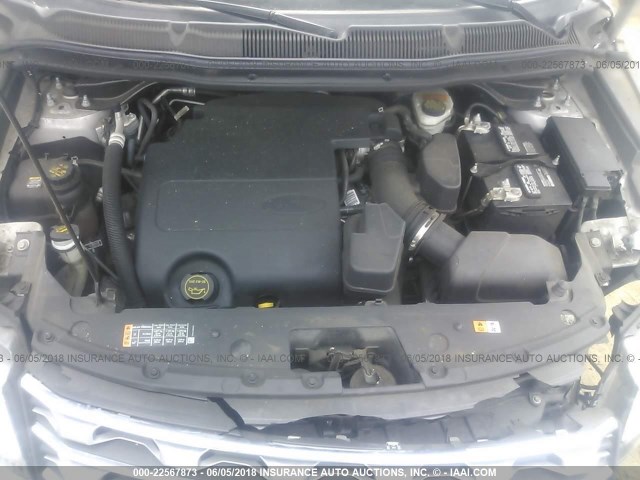 1FM5K8F83GGC14179 - 2016 FORD EXPLORER LIMITED 银色 照片 10