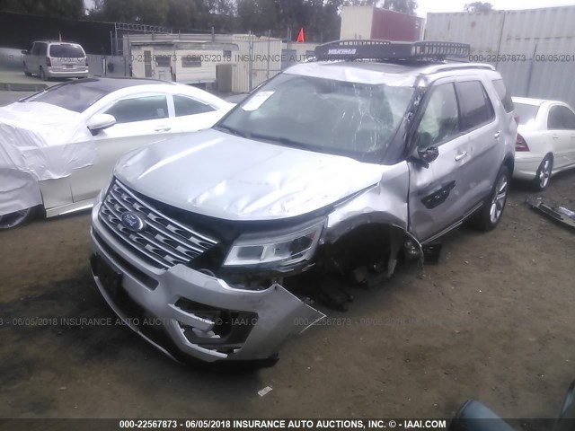1FM5K8F83GGC14179 - 2016 FORD EXPLORER LIMITED 银色 照片 2