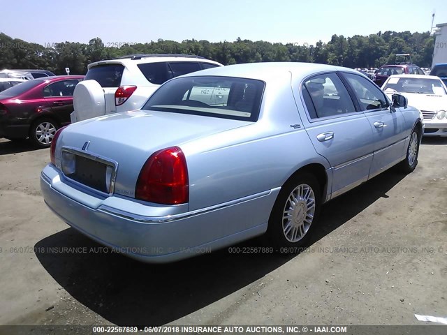 1LNHM82W86Y626358 - 2006 LINCOLN TOWN CAR SIGNATURE LIMITED BLUE photo 4