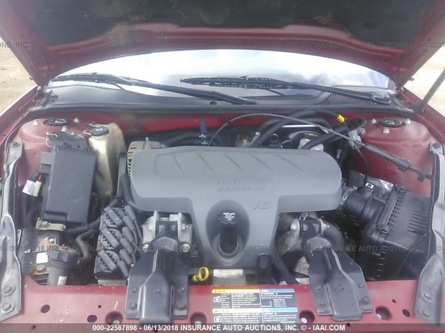 2G2WP552271219428 - 2007 PONTIAC GRAND PRIX RED photo 10